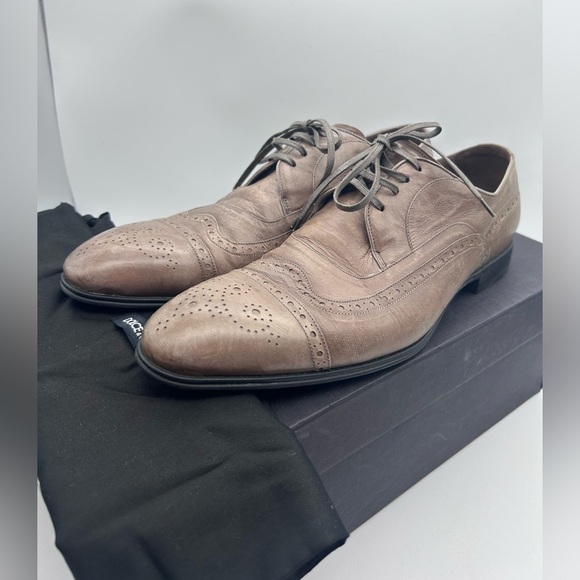 Dolce & Gabbana Men’s Derby Canguro Lucido Business Shoes US Size 8  UK 7 IT 40 - Picture 2 of 16